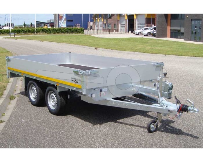 Eduard tandemas multitransporter 330x180cm met 40cm borden 2000kg lvh 63cm