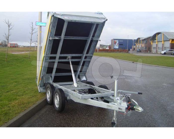 Eduard achterwaartse kipper handmatige bediening 310x160cm 750kg ongeremd
