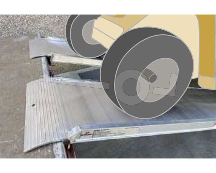 Oprijplaat MPCL065/30 300x50 cm draagvermogen 500 kg
