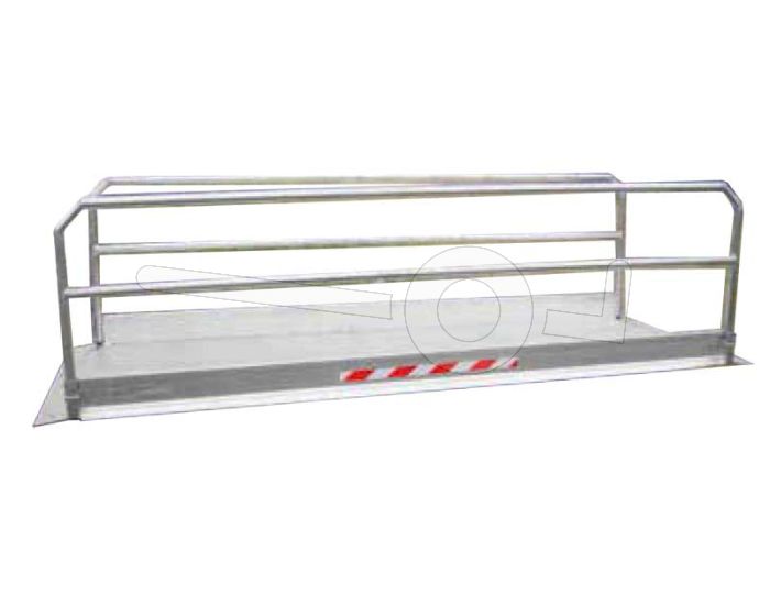 Aluminium loopbrug Metalmec MPP12/10 126x112cm