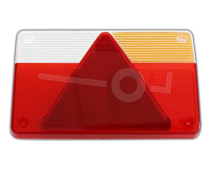 Achterlichtglas Aj.BA rechts voor Powertrailer aanhangers