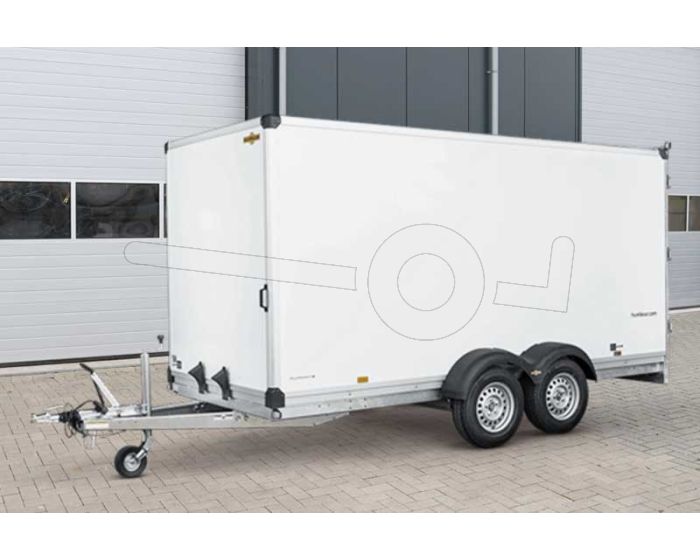Humbaur HK 203218-20PF30 gesloten tandemas aanhangwagen PurFerro 318x173x188cm bruto laadvermogen 2000kg