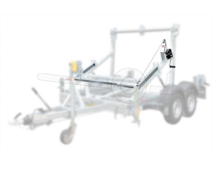 Optie tot een remarm met haspel voor de Humbaur KTA 3500-160 haspelwagen