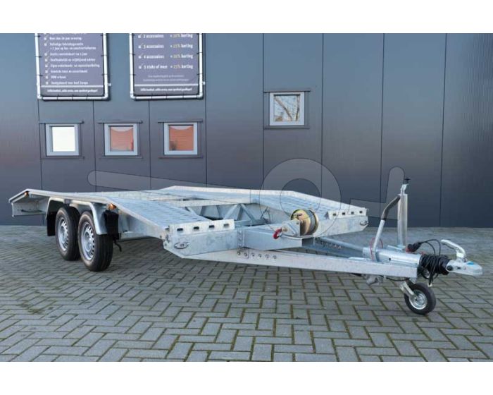Blyss autotransporter Adam tandemas 400x200cm 2700kg aflopende rijbanen