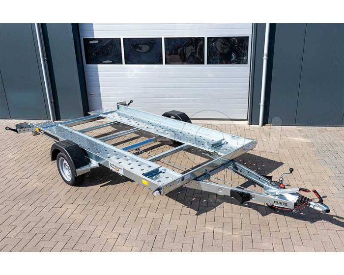 Martz Tieflader 350 1,3T enkelas kantelbare autoambulance met open laadvloer