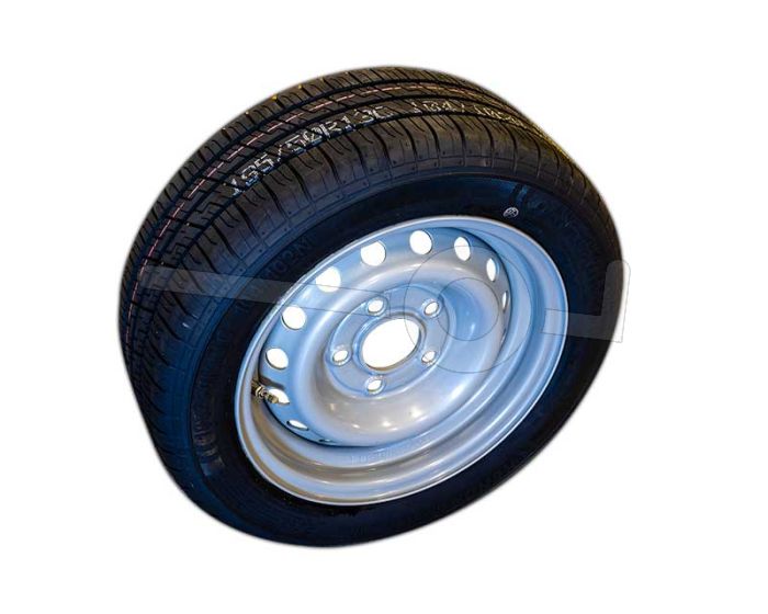 Reservewiel met hoge druk band voor aanhangwagen maat 195/50R13