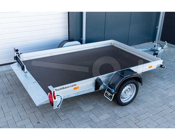 Humbaur HKT 182515 S verlaagbare aanhangwagen met elektrische bediening, afmeting 250x157cm, bruto 1800kg