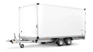 Tandemas gesloten aanhangwagen Humbaur HKN