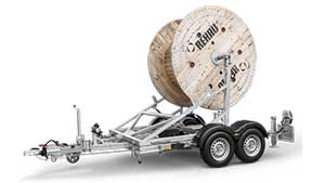 Humbaur kabelhaspel aanhangwagen
