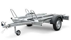 Humbaur motortrailer voor twee motoren